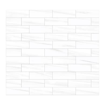 Andova Tiles SAMPLE-Doric 4 in. x 12 in. Ceramic Marble Look Subway Wall Tile SAM-ANDDORC871